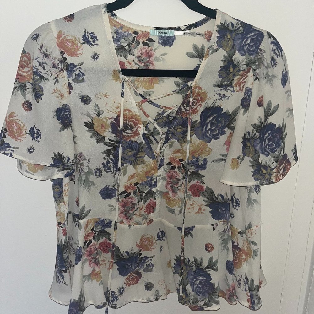 floral crop top from urban outfitters